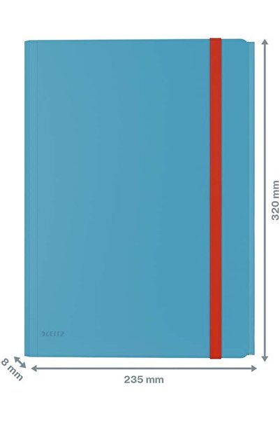 Genel Markalar Leitz Cosy Cepli Mobil Lastik Kilitli İnce Dosya, A4, Mavi