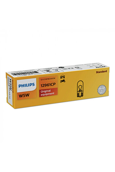 Philips Set 10 Becuri Fara Soclu W5W 12V