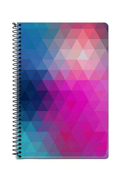 Stylizedd Violet Prism A5 Spiral Notebook Multicolour
