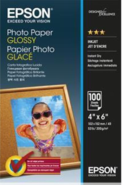 EPSON Hartie Foto Glossy C13S042548, 100 coli, 10x15 cm