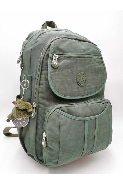 Çanta Trend Unisex Green Large Volume Ultra Light Multi-Pocket Waterproof Backpack