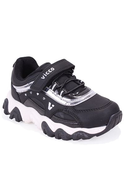 Vicco Dream 346F25K210 Black Orthopedic Daily Girl's Sports Shoes
