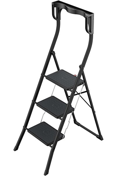 Hailo K77 Comfortlıne 3 Basamaklı Merdiven Siyah Renk