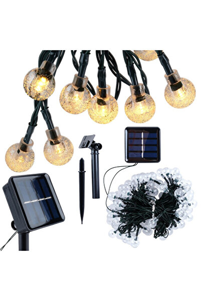 shumee Șnur luminos solar LED pentru grădină 10m 100 buc