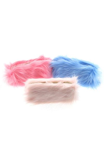 UNICUS Furry Plush Pencil Case