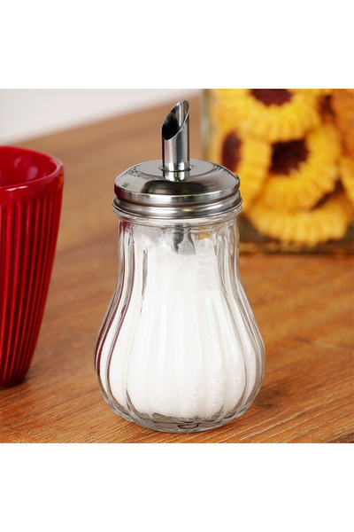 shumee Glass sugar bowl with dispenser 190 ml