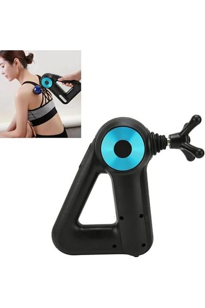 Shopi New Triangle Muscle Massager, 100-240V Electric Triangle Muscle Massager Handheld 4 Modes 6 Gears De