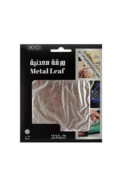 Roco Silver Metal Leaf Sheets – Square, 0.03 kg Pack for Gilding & Crafting