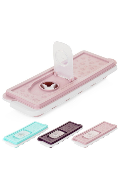 shumee Formă de silicon pentru cuburi de gheață cu capac 26,5x9,5 cm