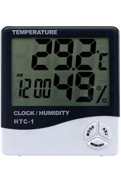 Genel Markalar UNİCHROME Dijital Termometre Sıcaklık Ve Nem Ölçer Masa Saati ...