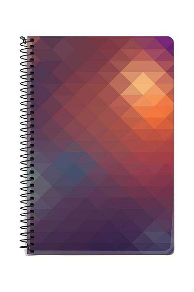 Stylizedd Copper Prism A5 Spiral Notebook Multicolour