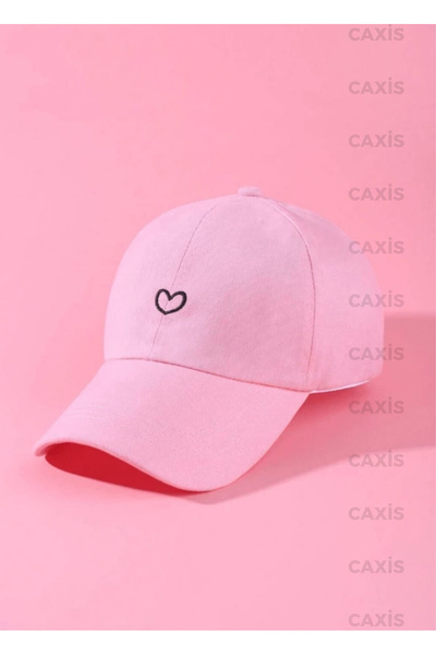caxis Palarie cu imprimeu Tiny Heart Capac ajustabil din Gabardina Velcro