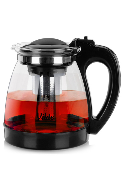 shumee Ceainic din sticlă termorezistent cu infuzor 2 l