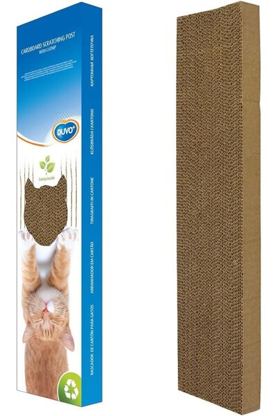 Duvo خدش القطط المموج مع عشبة النعناع البري 50 × 13 × 6 سم