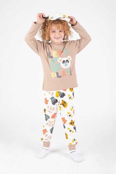 EYZ KIDS Pandalı Erkek Çoçuk Pijama Takımı