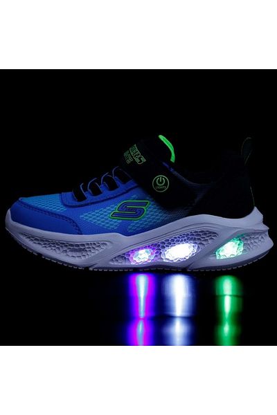 SKECHERS Meteor Lights Krendox 401495L Orthopedic Lighted Children's Sports Shoes Blue
