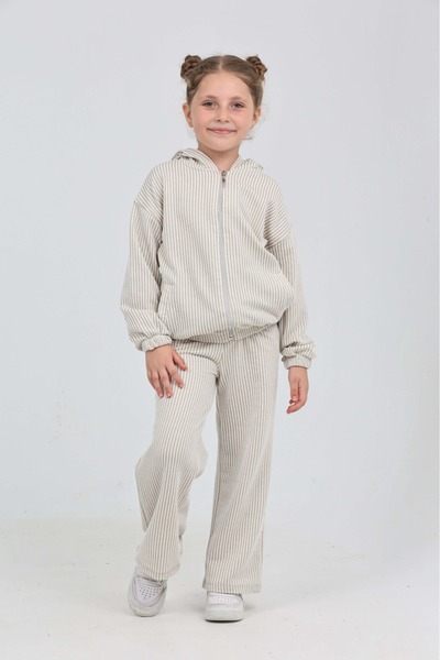 Toontoy Κοριτσίστικο ριγέ κοστούμι αθλητικής φόρμας