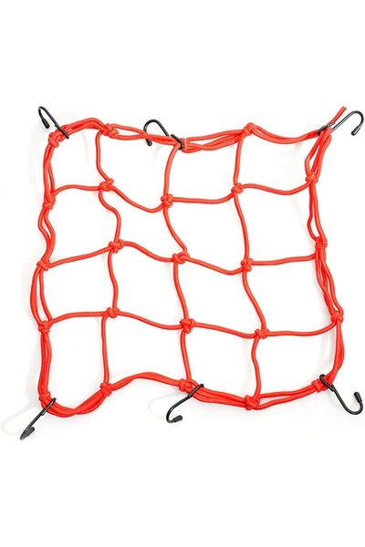 bardakcı bike Motosiklet - Bisiklet - Atv - Scooter Kask Filesi 6 Kanca Kırmı...