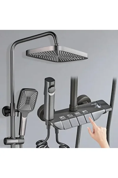 Milano Shower System, 4 Ways Piano Keys Shower Faucet Set, with Rainfall Shower Head, Handheld Showe