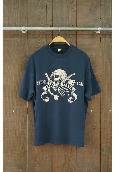 Overdrive Foo Fighters San Fernando Oversize Short Sleeve Dark Navy Tshirt