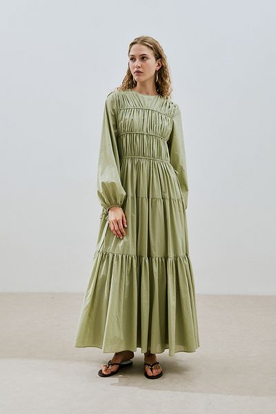 Manuka Tight Long Sleeve Dress Çağla