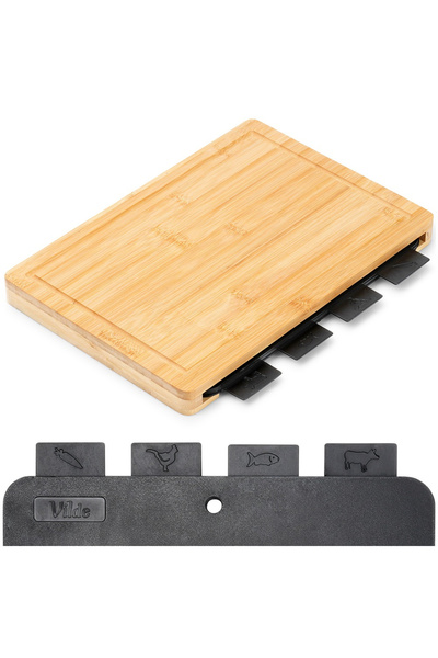 shumee Cutting boards with stand, 5 pieces