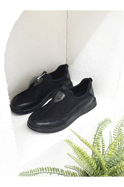 Venüs 2250906K so Stretch Front Metal Detail Genuine Leather Orthopedic Daily Shoes for Women