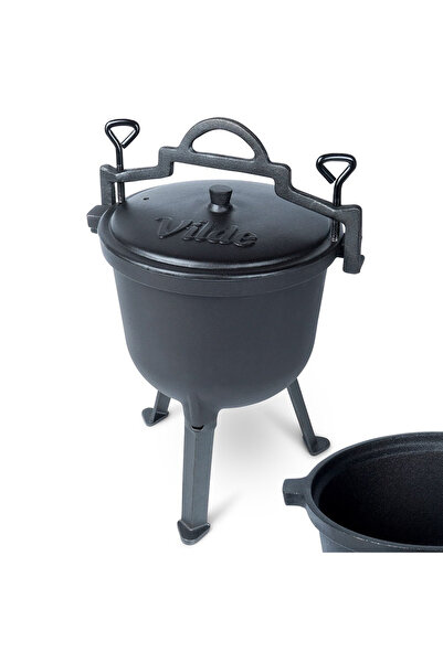 shumee Cazan din fontă cu picioare și capac CAST LINE 8 l