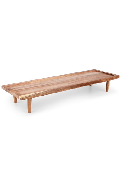 shumee Wooden serving board with legs 55x18 cm
