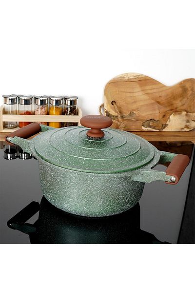 shumee Granite pot with lid OMEGA 24 cm, 4.4 l
