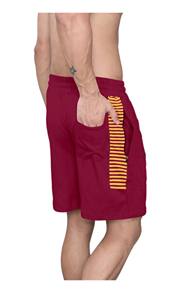 LAUREN SMITH Athletic Men’s Shorts 100%Cotton Comfortable Workout, Elastic Waist & Zipper Pockets-