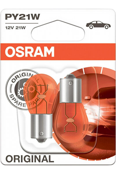 Osram Set 2 bec PY21W Original Blister pentru semnalizare
