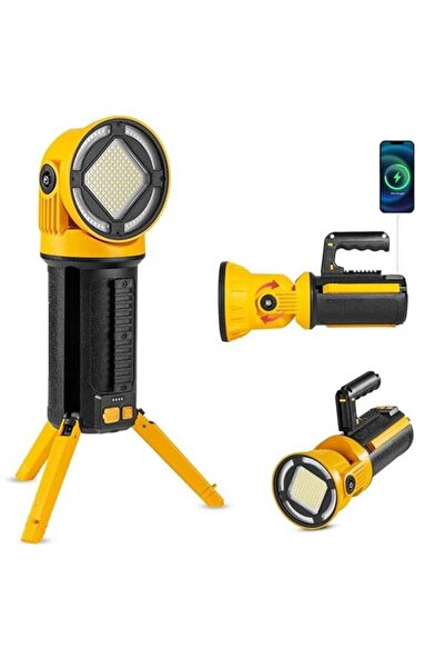 Generic Rechargeable LED Work Light – 3200LM Super Bright, 180° Rotatable Head, 5 Lighting Modes,