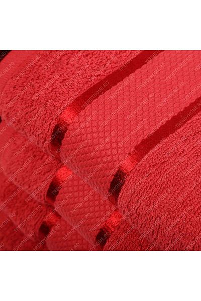 trendyhome Set of 11 Hand/Face/Body Towels, 100% Cotton, Red, 400g/m², ST12203
