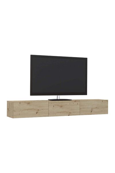 haaus Elba TV Stand, Artisan Oak, 180 x 30 x 25 cm