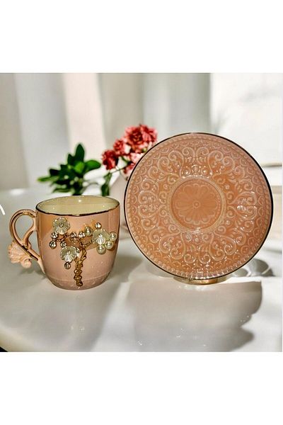 decovien 6 Person Porcelain Coffee Cup Set
