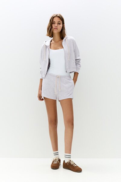 Pull & Bear Tracksuit Bermuda shorts with contrast drawstring