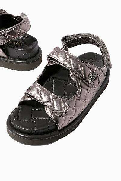 Kurt Geiger Orson Deri Kapitone Platform Slingback Sandalet