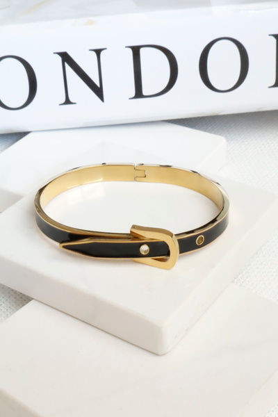 DEMOKAN Women's Steel Bracelet Colorful Belt Model Handcuff Bracelet