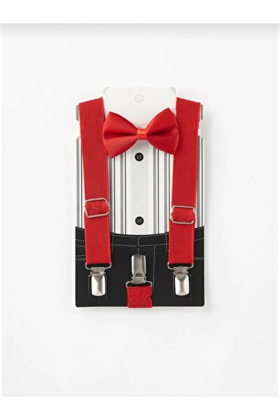 ÖZNUR GİYİM Pantolon Askısı Ve Papyon Takım