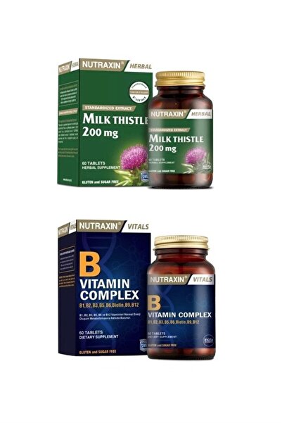 Nutraxin Milk Thistle 60 Tablet + B Vitamin Complex 60 Tablet