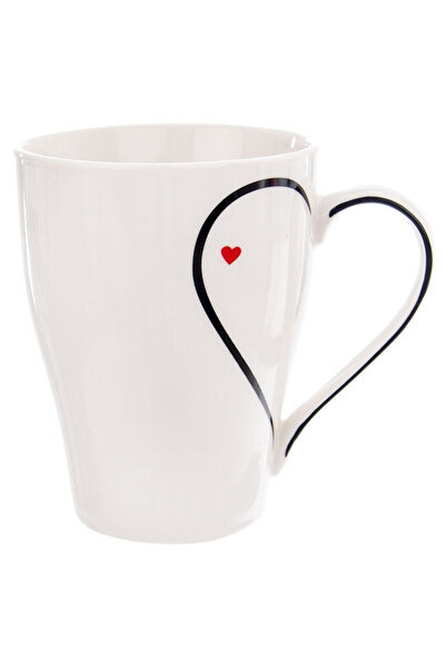 shumee 380ml heart-shaped porcelain mug