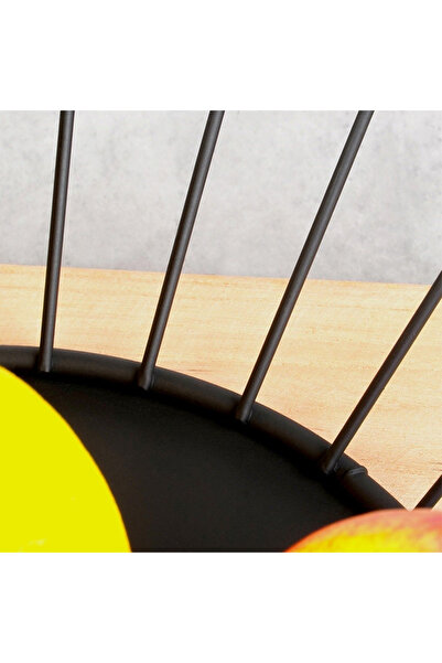 shumee MISTY black metal fruit basket 28 cm