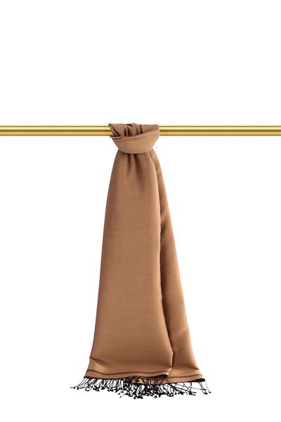 Bursa İpek Bronze Black Double Sided Silk Shawl