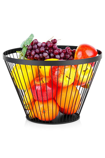 shumee MISTY black metal fruit basket 30 cm