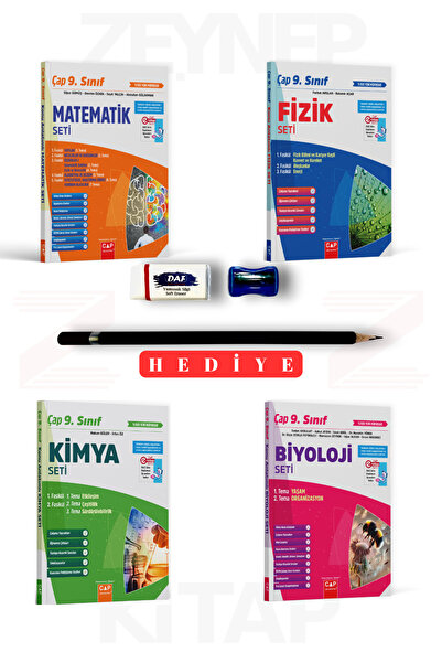 Çap Yayınları 9.Sınıf Matematik Fizik Kimya Biyoloji Sayısal Fasikül Seti 202...