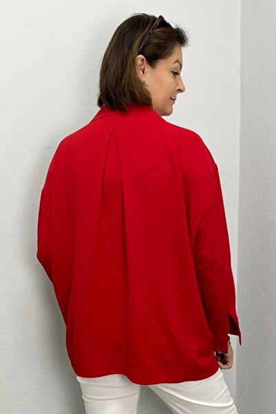 Mia Butik Women's Red Ayrobin Shirt