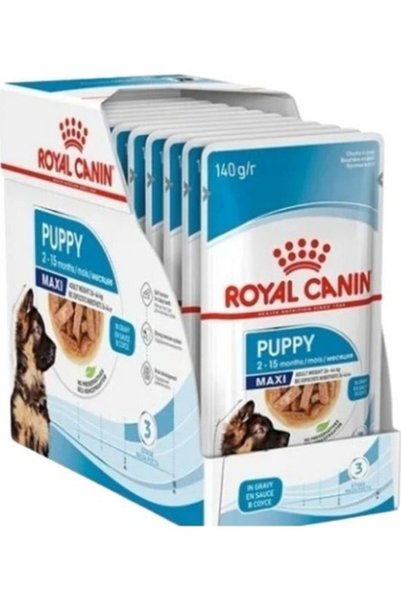 Royal Canin Maxi Puppy Yavru Köpek Yaş Maması 140 Gr x 10 Adet (V2)