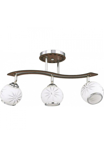 Klausen Youtan chandelier LY-3023 , 3xE27, white+brown+crom, IP20,