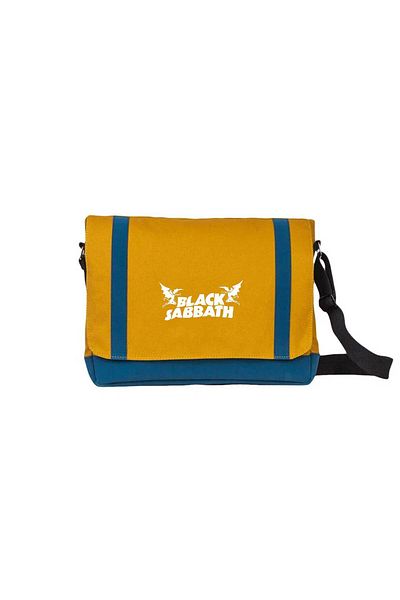Z zepplin Black Sabbath Yellow Messenger Bag